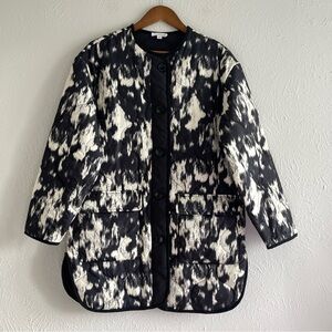 Westbound Women's Black & Cream Quilted Jacket Size S NWT